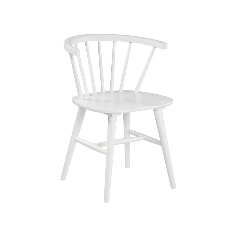 White Solid Wood Dining Chairs Set of 2 - 22W x 21D x 30H