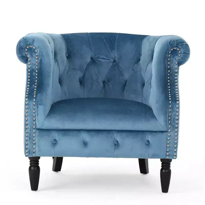 GDFStudio Justus Contemporary Tufted Upholstered Club Chair