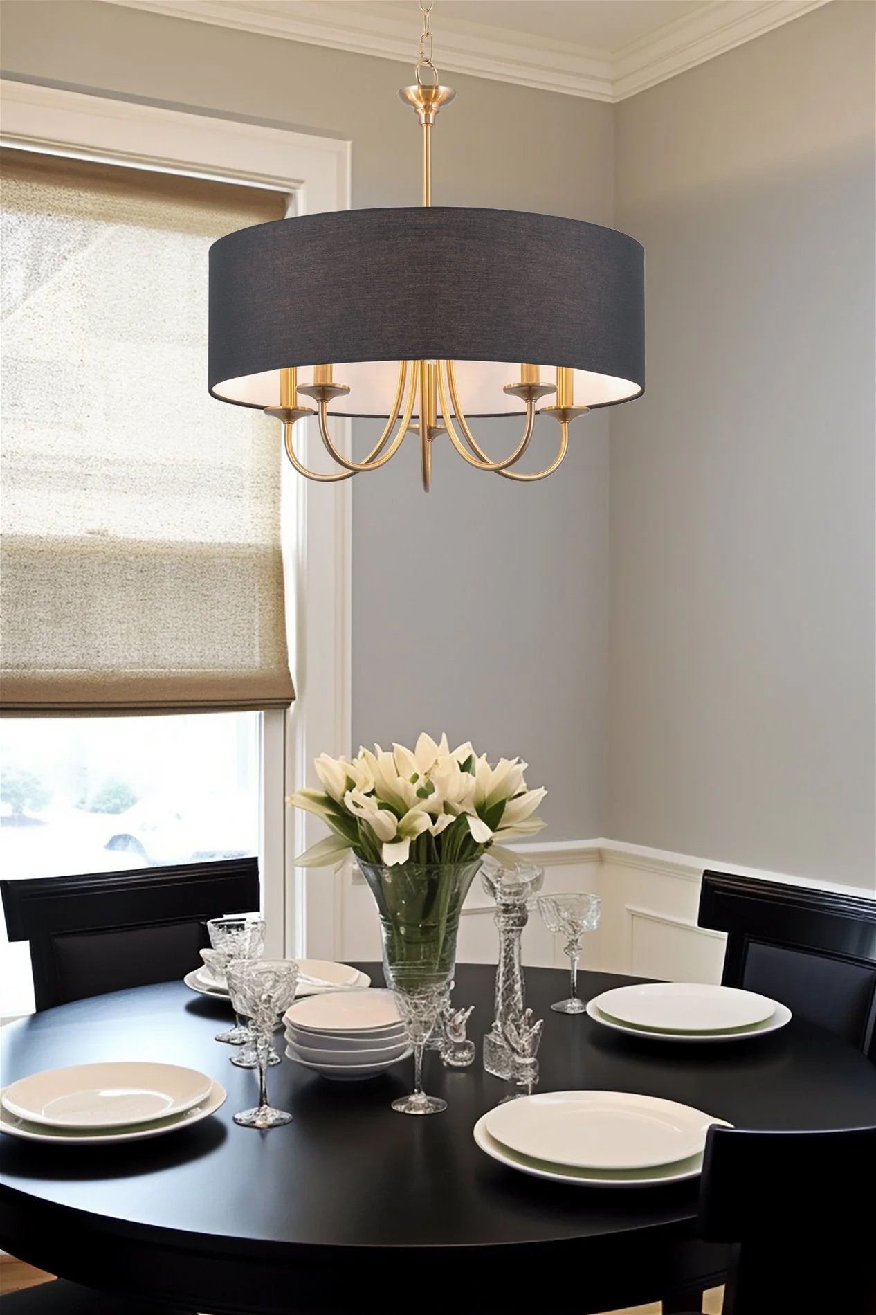 Quinn 22 Traditional 5-Light Hanging Chandelier