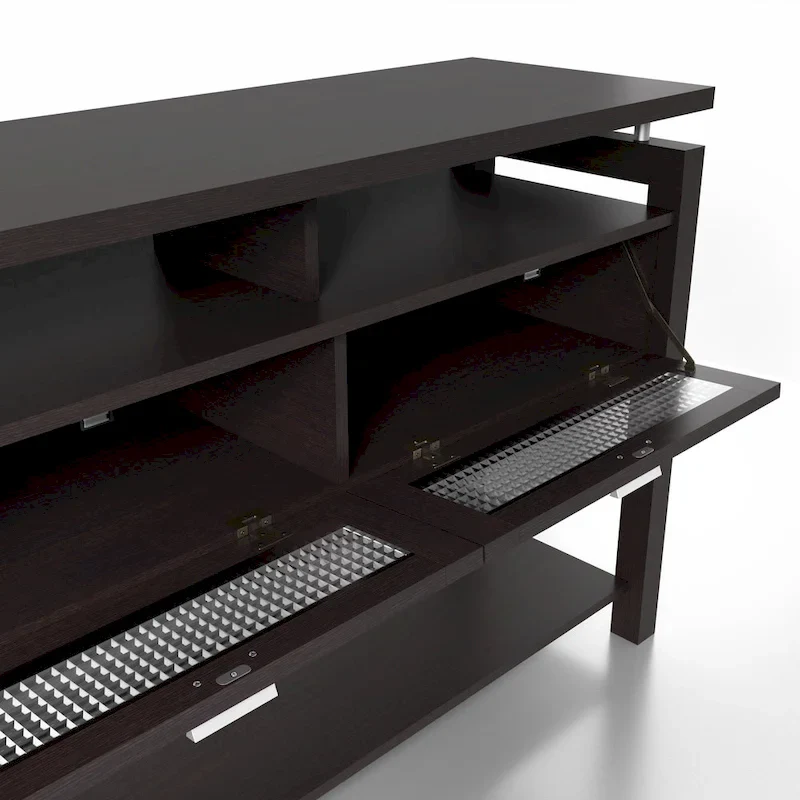 Posa Modern Espresso 47-inch 2-Shelf Sofa Table by Furniture of America