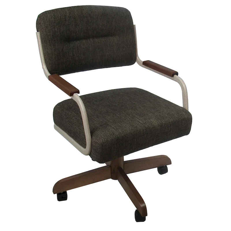 Swivel Tilt Kitchen Caster Chair with Wheels M-115 - 18 inch Seat