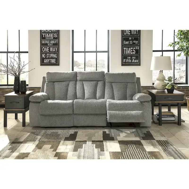 Signature Design by Ashley Mitchiner Gray 3-Piece Upholstery Package - 87  W x 40  D x 42  H