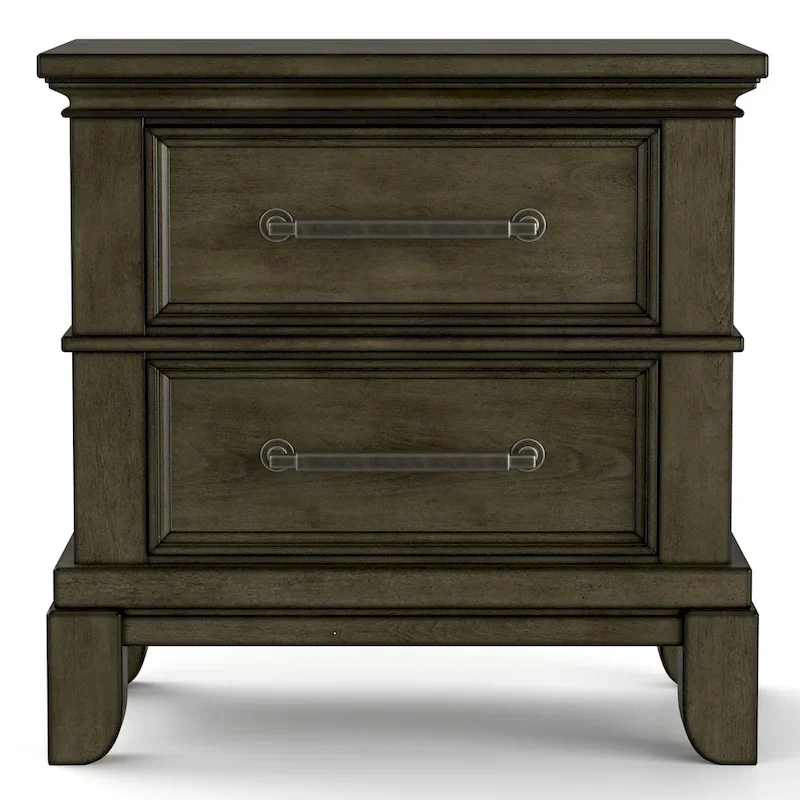 Furniture of America Evva Traditional Grey Wood 6-Piece Panel Bedroom Set