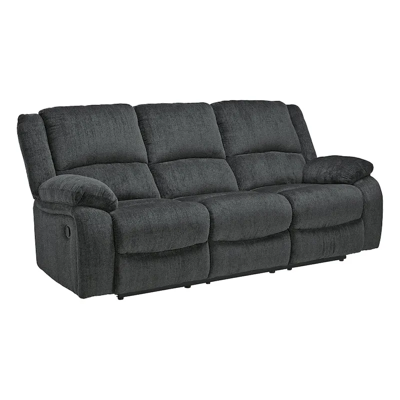 Draycoll Contemporary Reclining Sofa, Slate