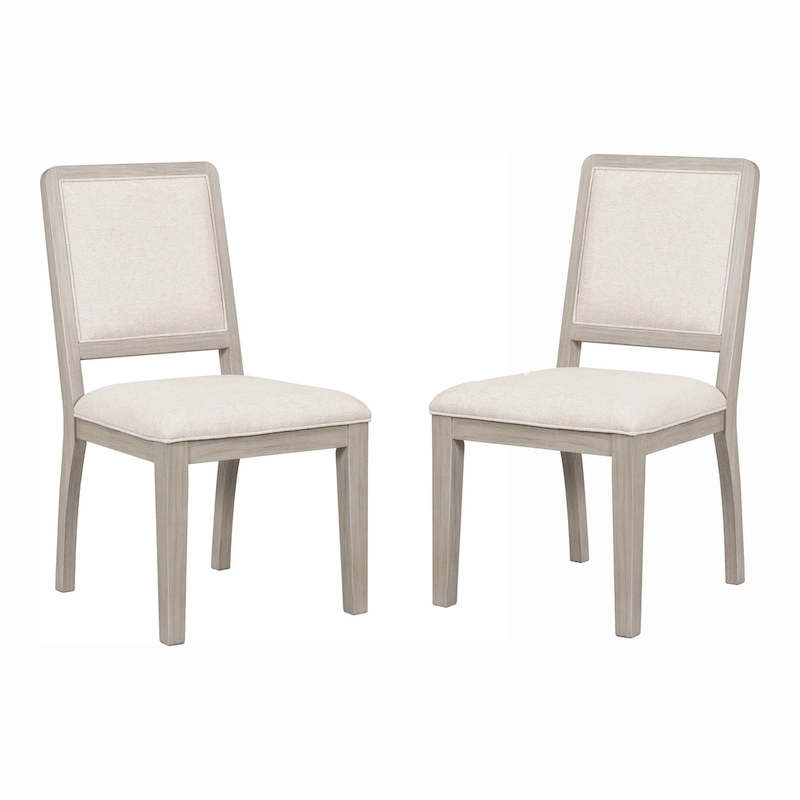 Furniture of America Billet Modern 7-Piece Natural Oak Wood Dining Set