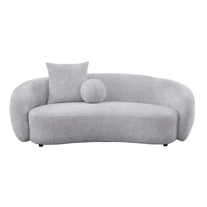 Best Quality 2pc Teddy Fabric Sofa & Loveseat