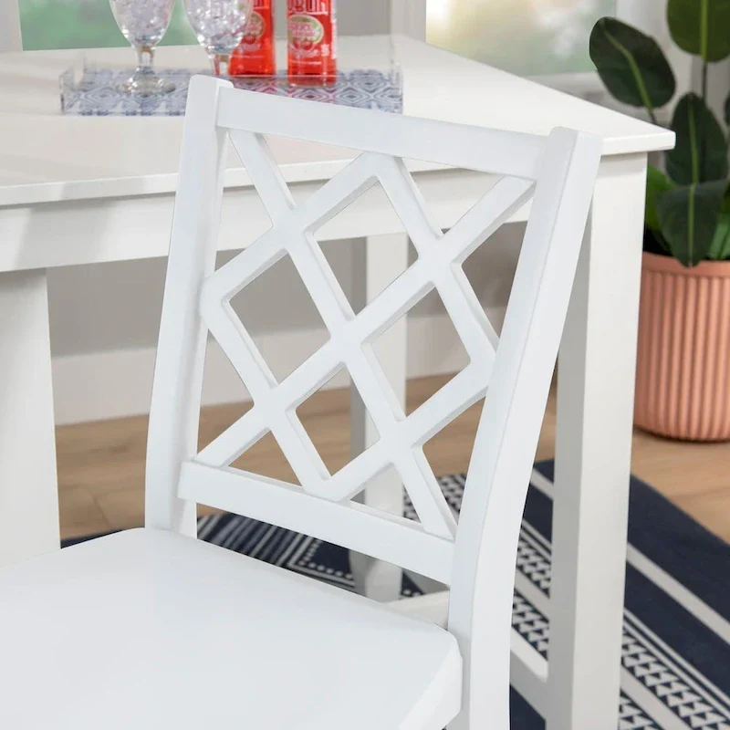 Counter Height Bar Stool with X-Back Design