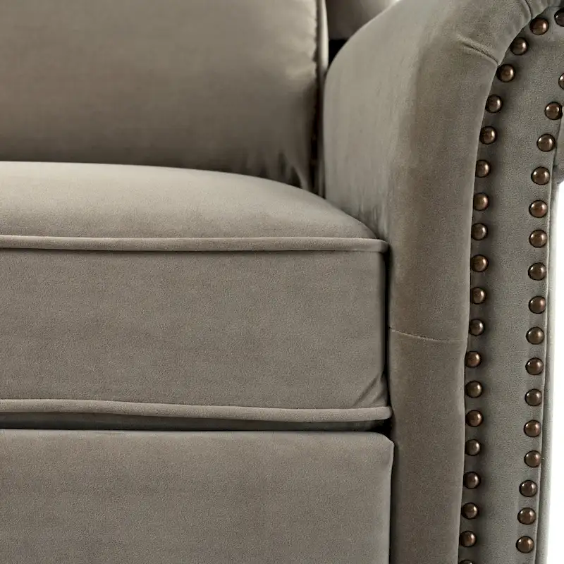 Marloo Modern Swivel Velvet Recliner Chair by Christopher Knight Home