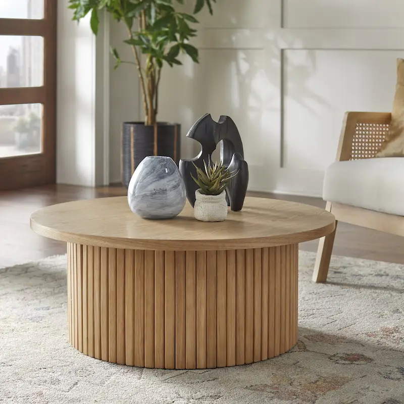 Kendrick Fluted Low Profile Coffee Table