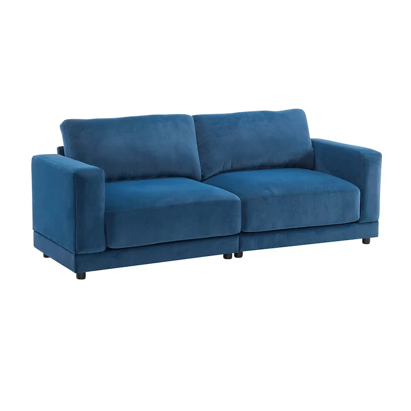 Christopher Knight Home - Grace 81 Modern Upholstery Sofa Loveseat with Square Arms