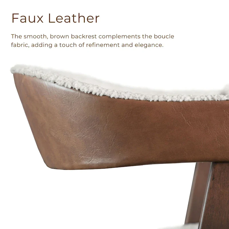 Furniture of America Shaw Mid-century 5-Piece Walnut Wood Counter Height Table Set with 4 Chairs