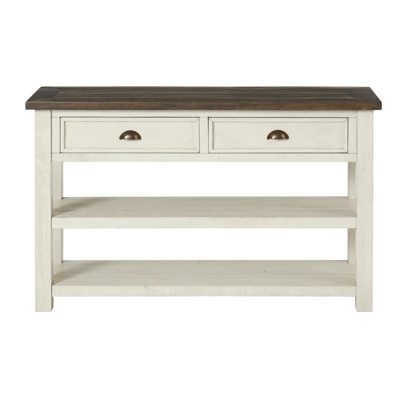 The Gray Barn Downington Solid Wood 2-Drawer Sofa Console Table
