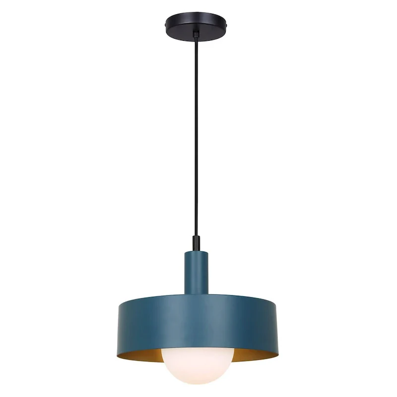 DAYLON 1 Light Pendant, Black Finish