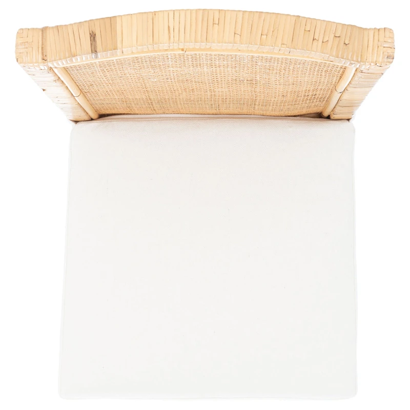 SAFAVIEH Jessye Cane Dining Room Chair with Cushion (Set of 2) - 21.7 W x 18.1 L x 38.6 H - 22W x 18D x 39H