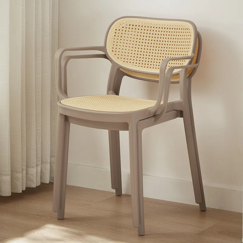 Set of 2 Modern Stackable Indoor or Outdoor Dining Chair