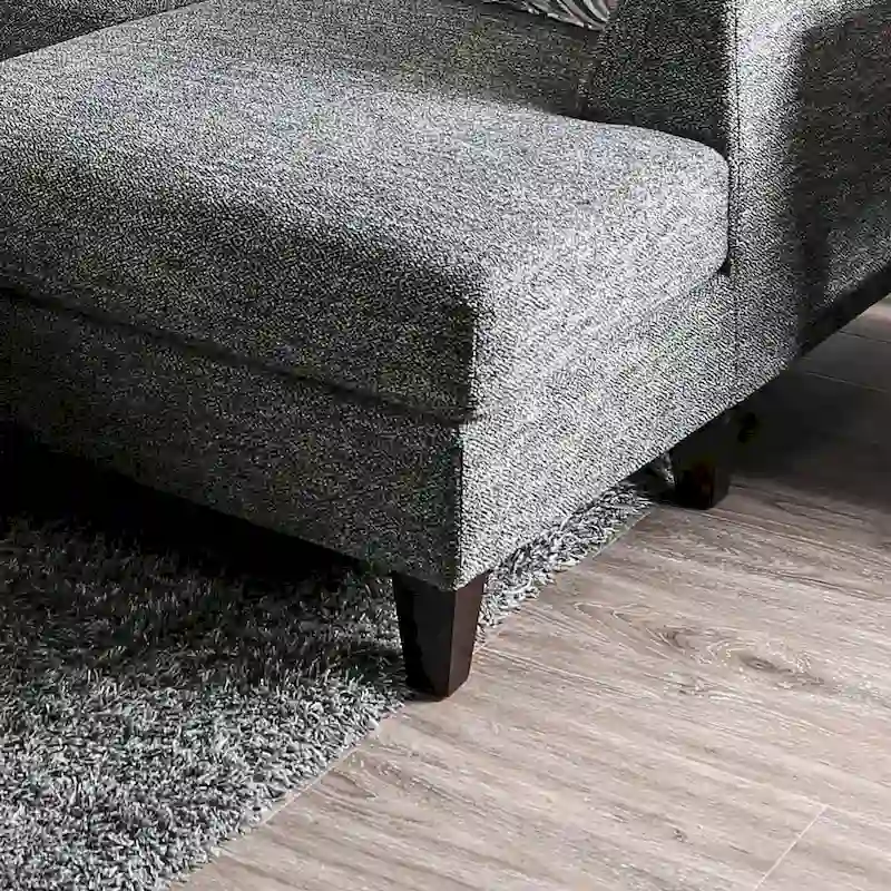 Lauf Modern Grey Fabric 4-piece Modular Sectional by Furniture of America