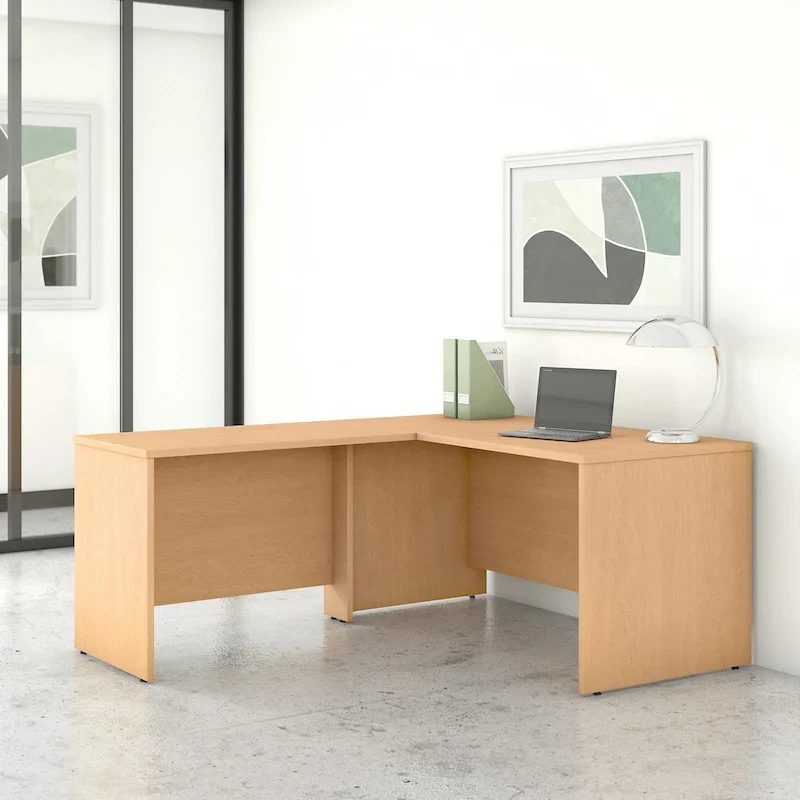 Studio C 60W L Shaped Desk with 42W Return by Bush Business Furniture