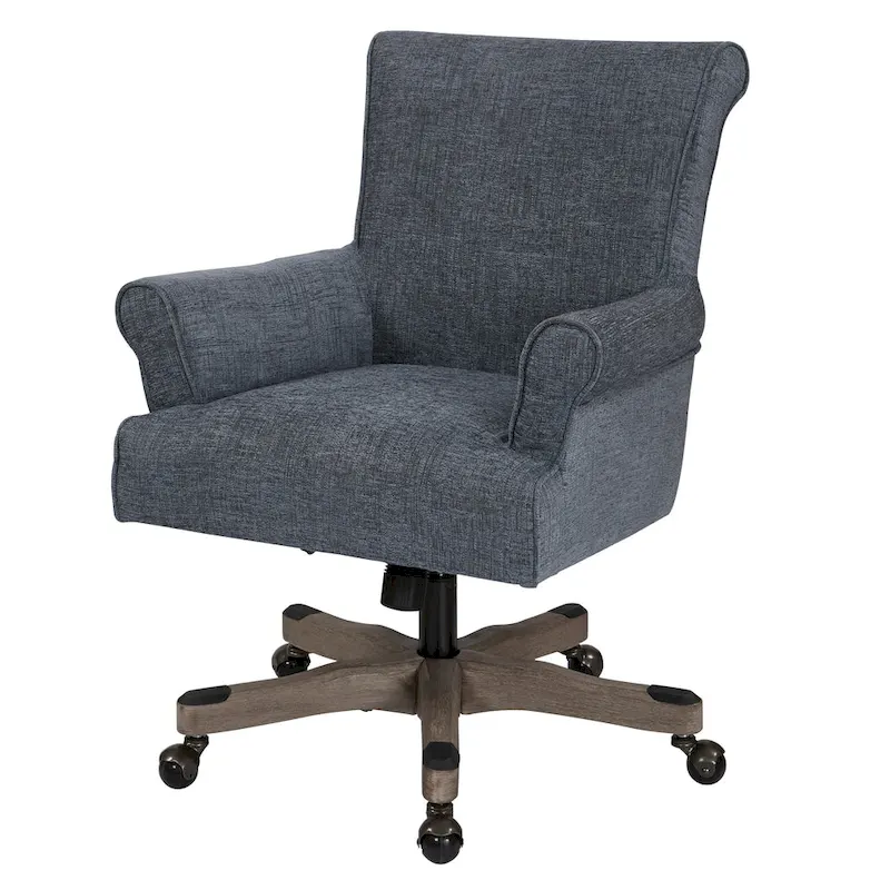 Megan Office Chair with Wood Base