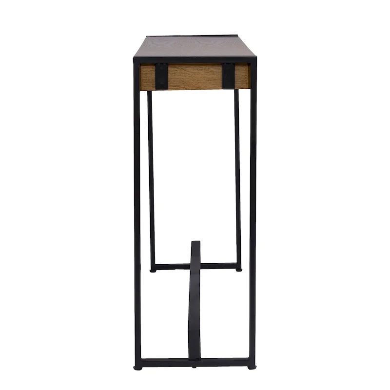 SEI Furniture Macen Modern Narrow Industrial Console Table