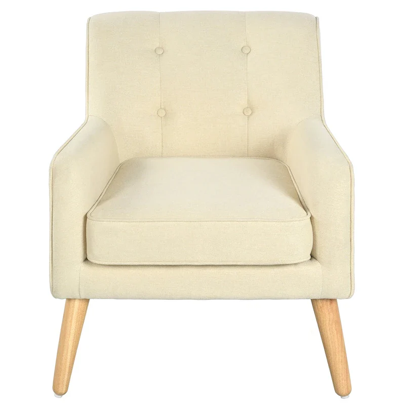 Mid-Century Modern Tufted Armchair