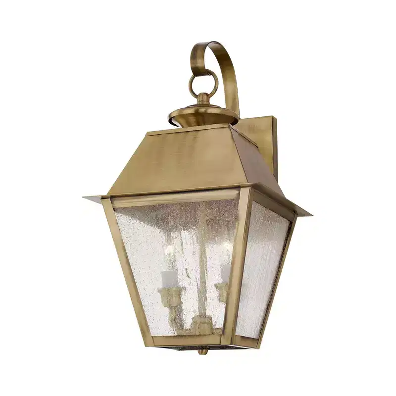 Livex Lighting Mansfield 2 - Light Wall Light in Antique Brass