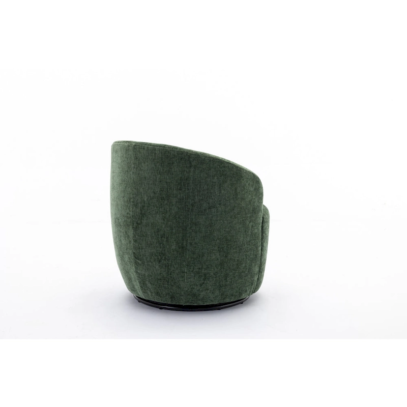 25.6  Swivel Barrel Chair with Black Coating