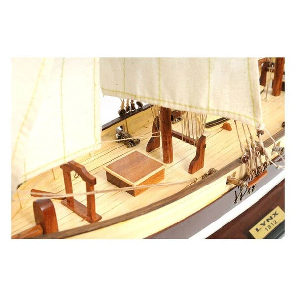 Old Modern Handicrafts Lynx Painted Model Ship