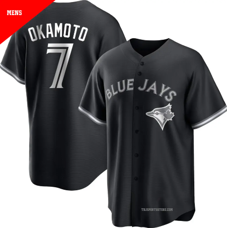 Kazuma Okamoto Toronto Blue Jays Black Jersey