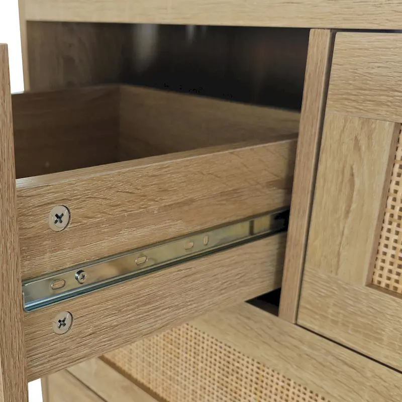 GEITIN 4 Drawers Rattan Cabinet