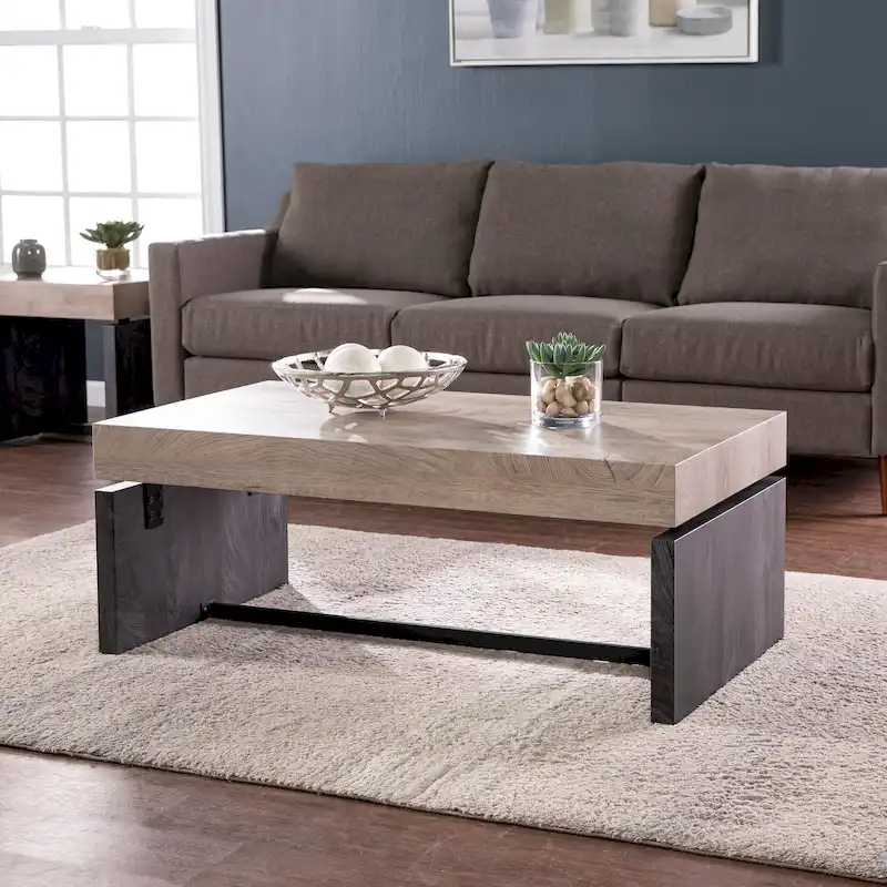 SEI Furniture Hedgefield Duo-Tone Coffee Table