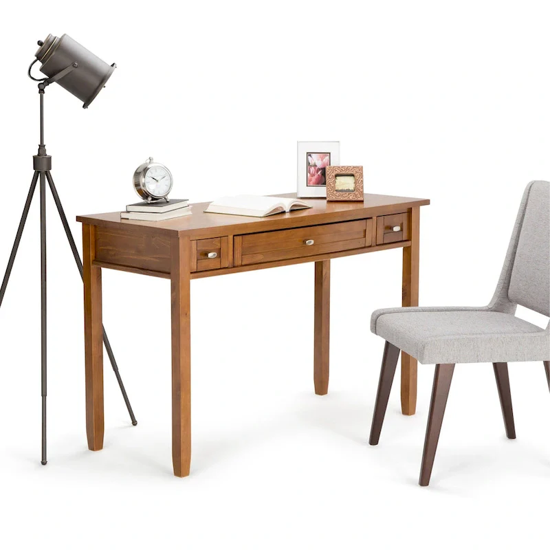 Solid wood transition style desk