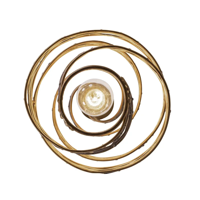 Flow Hand-Crafted Recycled Steel 1-Light Mini Pendant