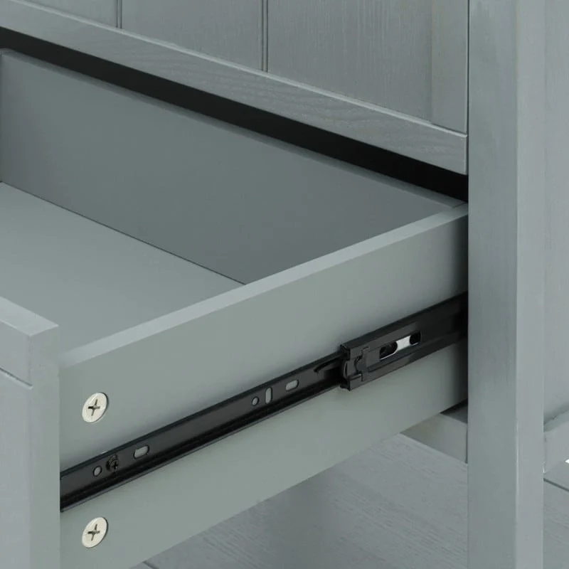 American Style Side Table End Table with 2 Drawer