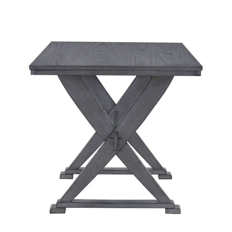 Mid-Century Wood 5-Piece Dining Table Set