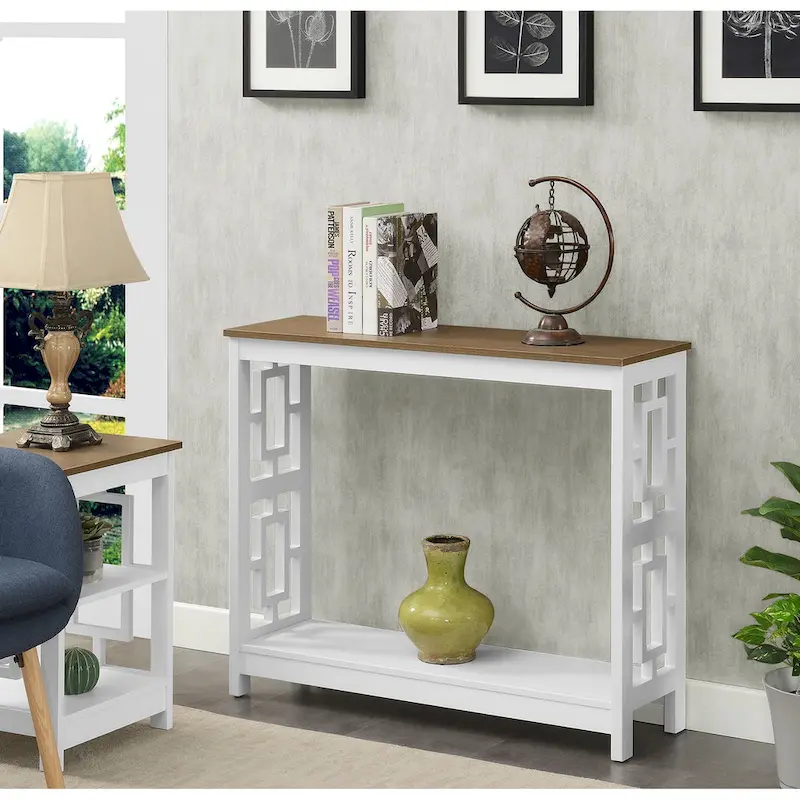 Convenience Concepts Town Square Console Table with Shelf