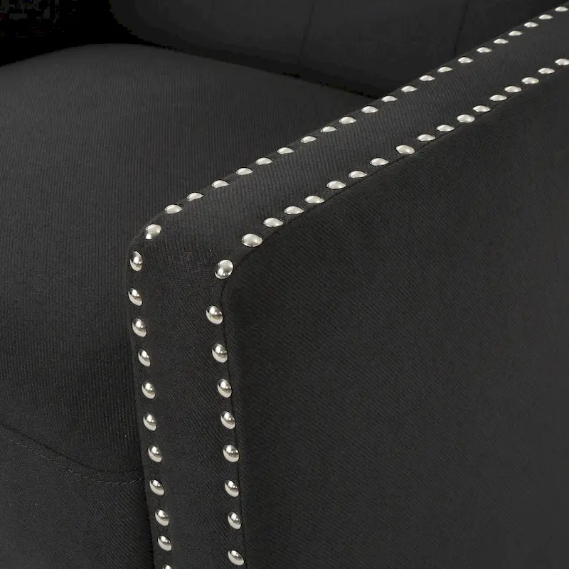 Classic Fabric Push Back Chair, Elegant Recliner for Living Room, Bedroom