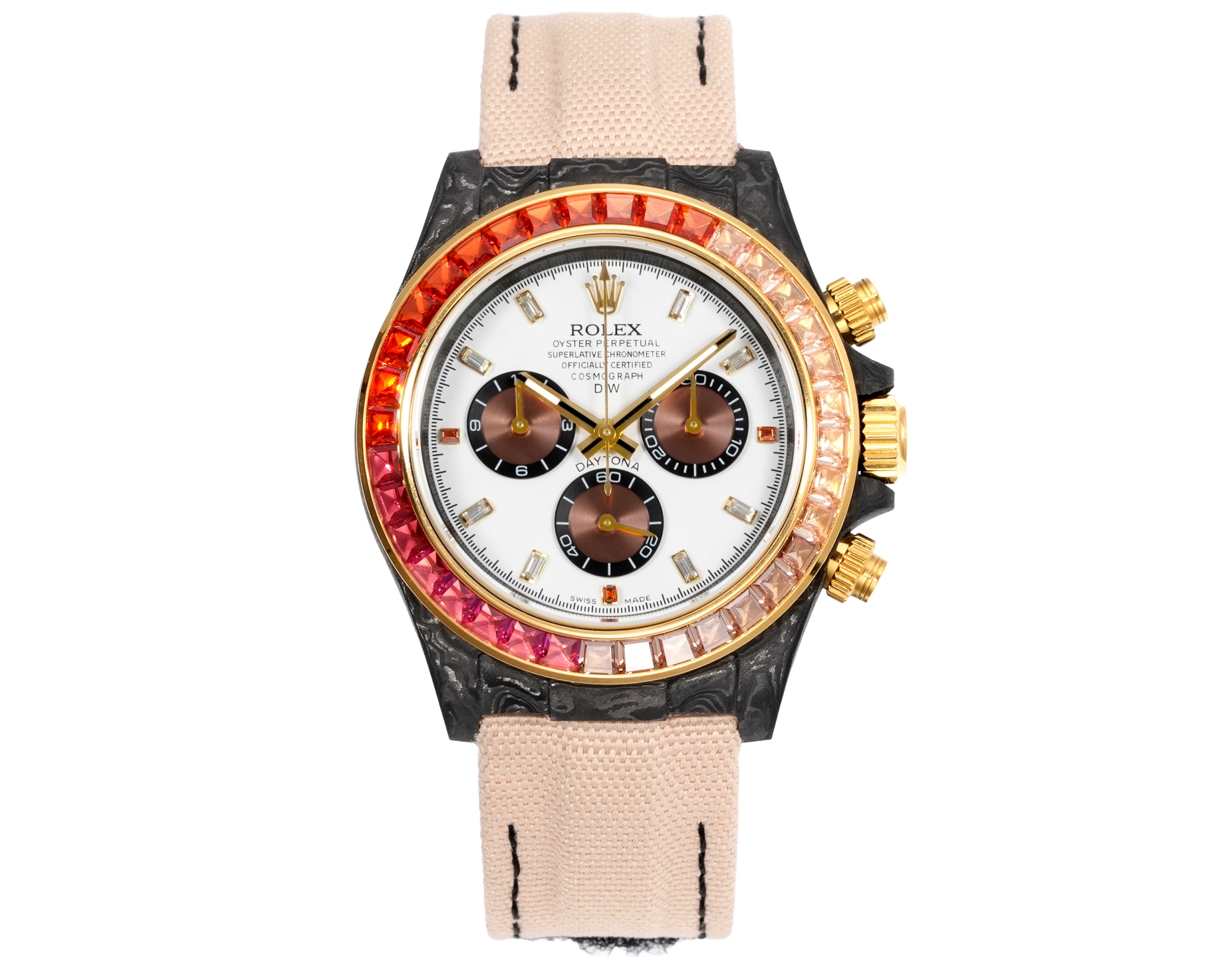 Rolex-Replika-Uhren – Desert Eagle Daytona Carbon Fiber Vorderansicht