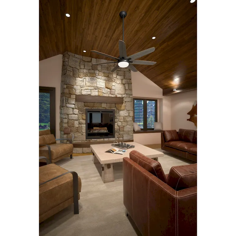 Hunter 60  Wilder Ceiling Fan with LED Light Kit and Wall Control