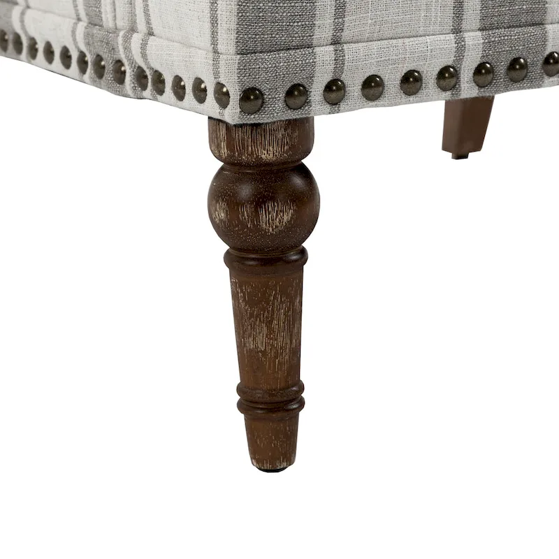 Modern Striped Accent Chairs with Arms