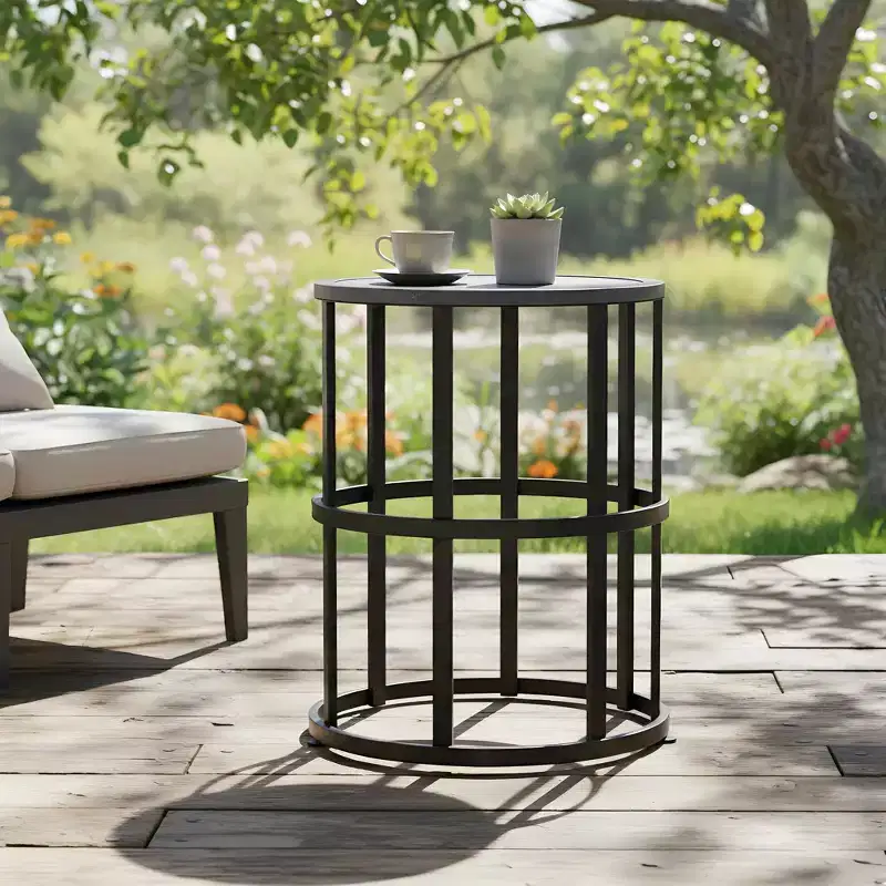 Christopher Knight Home Nadja Patio Modern Ceramic Tile Side Table
