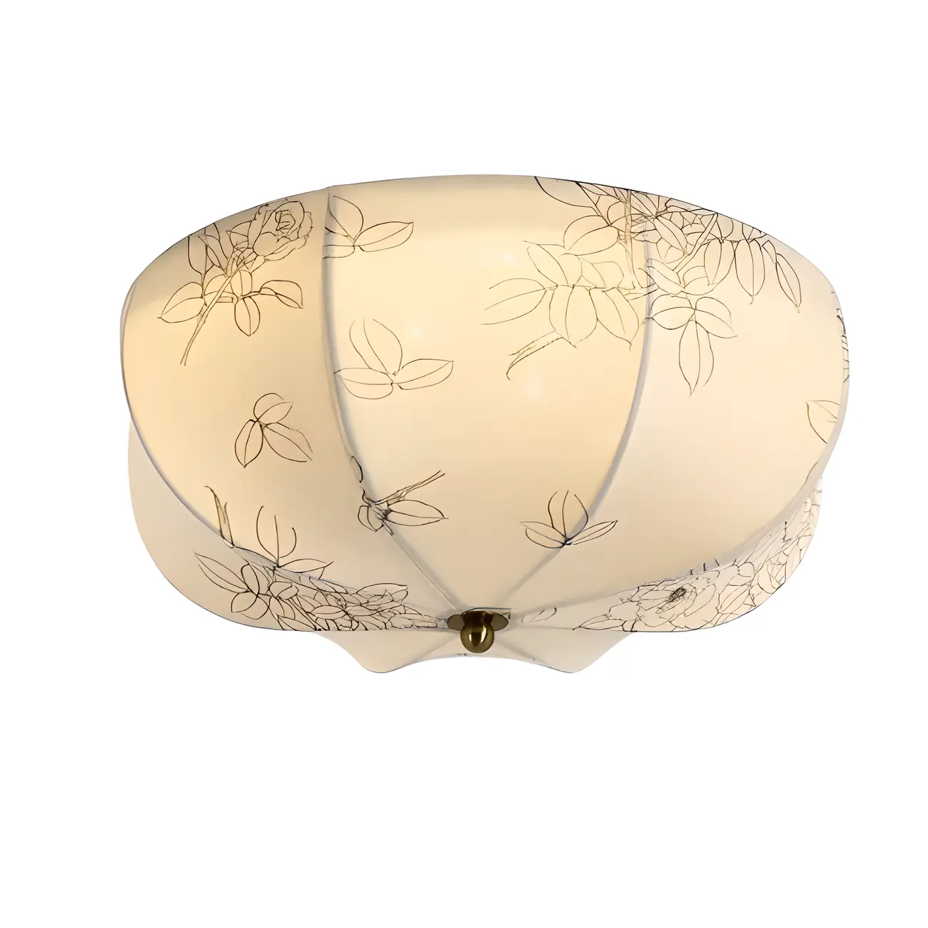 Elegant Drum-Shaped Fabric Ceiling Light for Home Interior