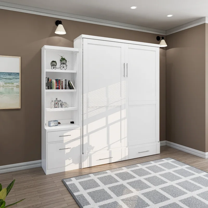 Brentwood Queen Murphy Bed with One Pier