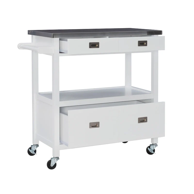 Julianna Stainless Steel Kitchen Cart