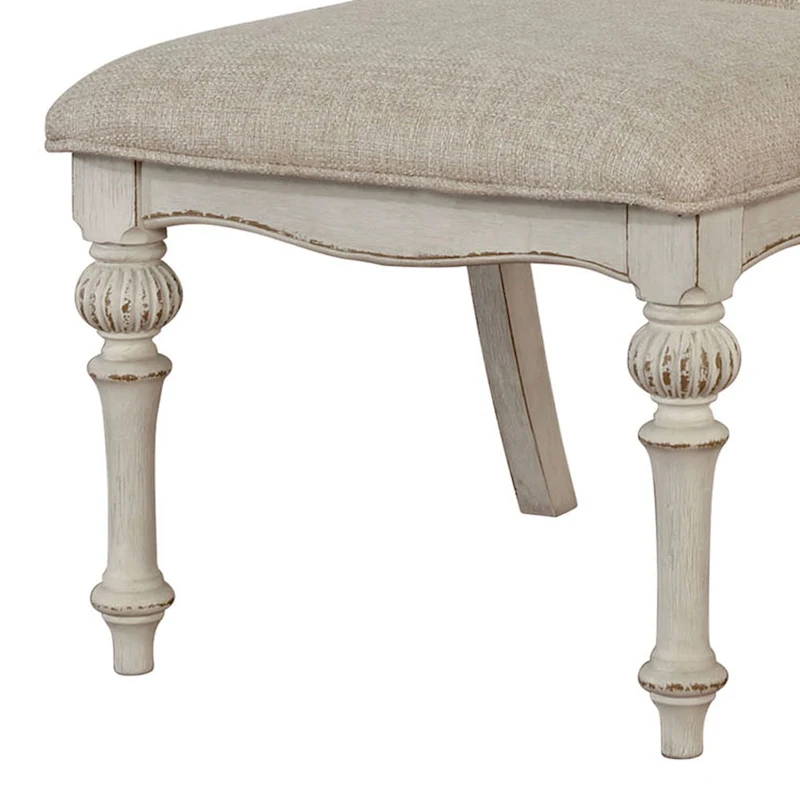 The Gray Barn Caelum Farmhouse Antique White Dining Chairs (Set of 2)