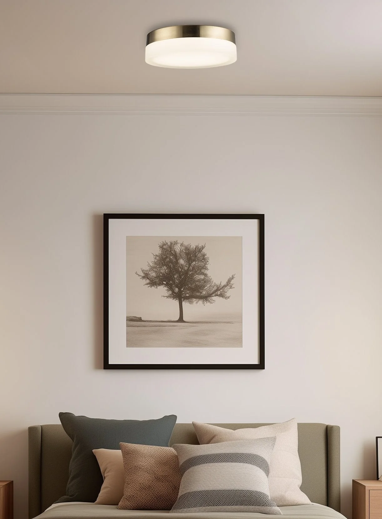 Luna 9 Modern Integrated 18W LED (180W eq.) Flush Mount Ceiling Light