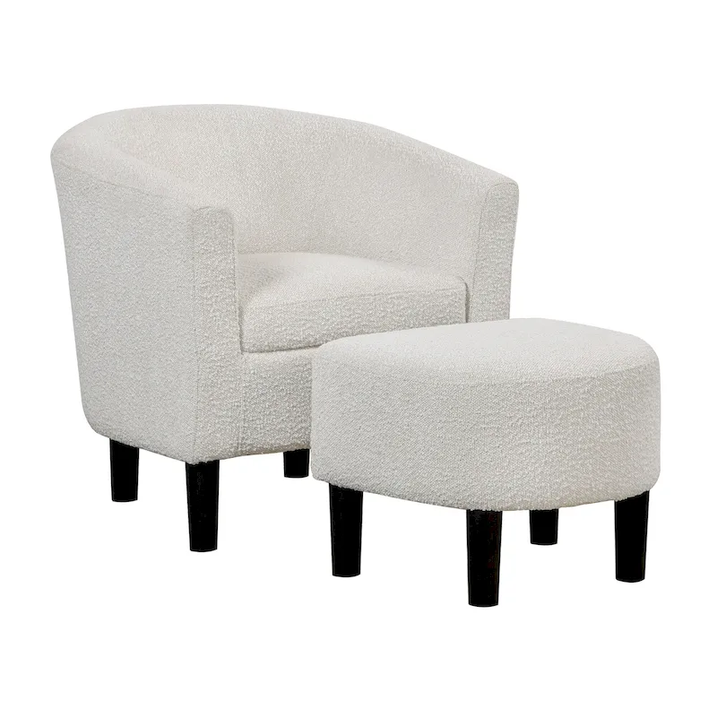 Convenience Concepts Take a Seat Churchill Accent Chair with Ottoman