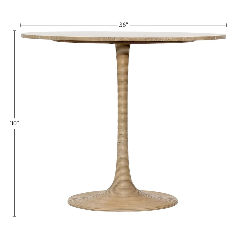 Maple Stone Bistro Table, Natural