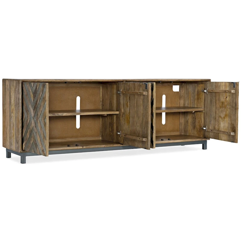 Four-Door Entertainment Console - 86W x 30H x 18D
