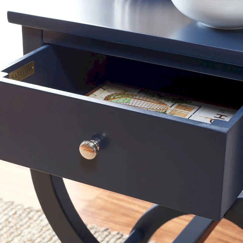 SAFAVIEH Liller 1-Drawer Accent Table Nightstand (Fully Assembled) - 18 W x 15 D x 27 H - 18Wx15Dx27H