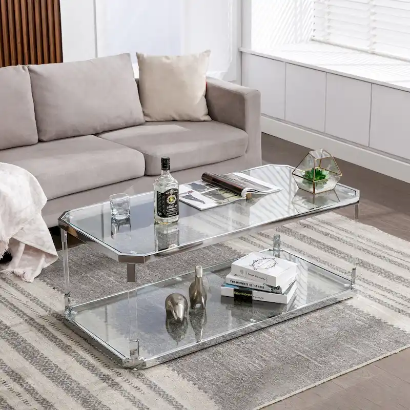 Glass Coffee Tables 44in